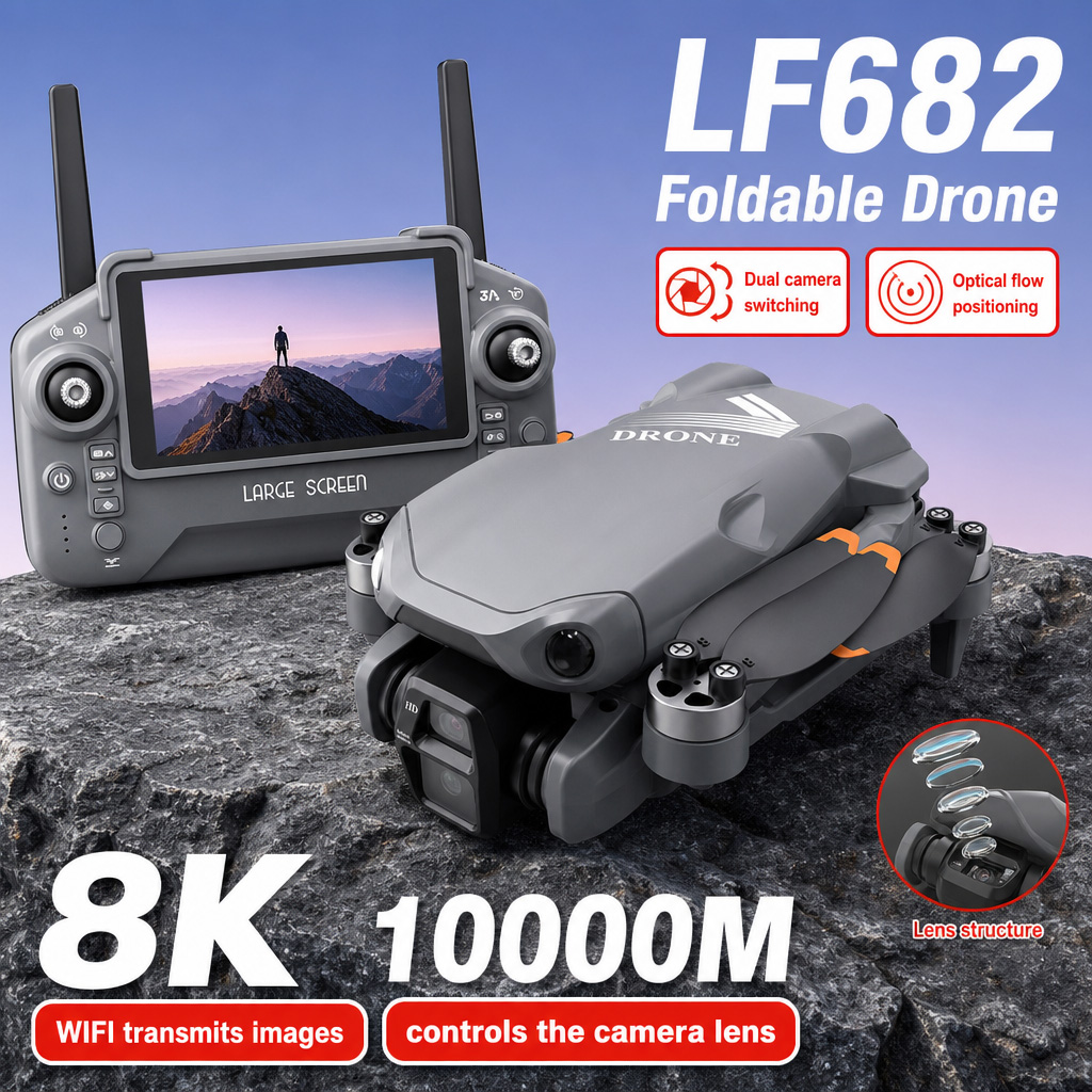 Drone Remote Controller Lanyard - Foto Udara Drone LF682 8K HD