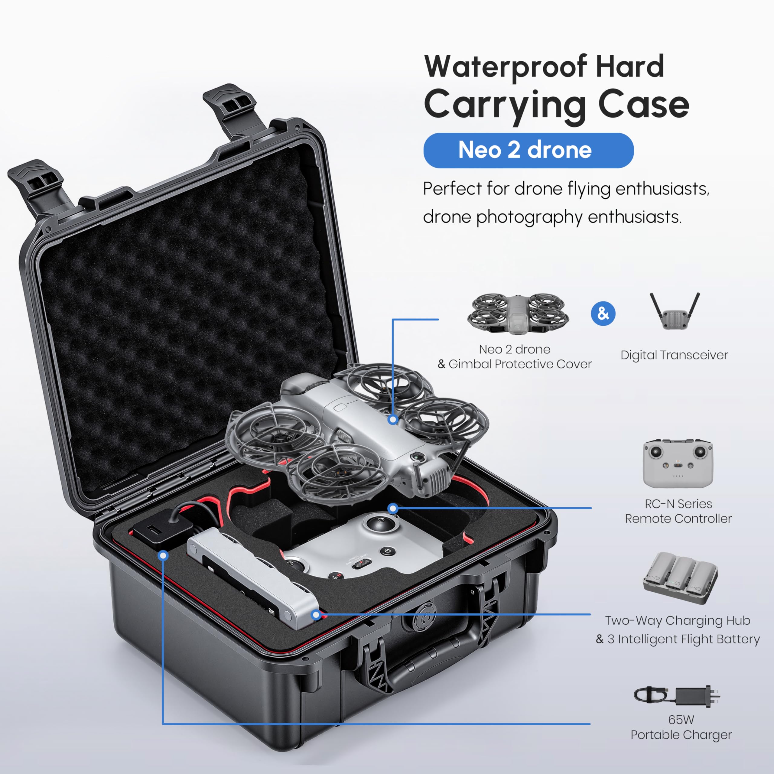 Kotak NEO 2, Kotak Penyimpanan - Drone Controller Hood ulasan dan harga