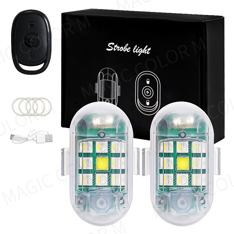 2 Buah Lampu Strobo LED Nirkab - Drone Strobe Light ulasan dan harga
